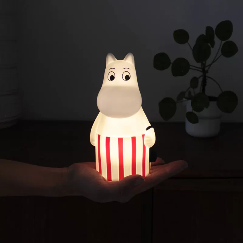 Moomin Lit Up in Dark Room