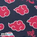 Close-up of the intricate Akatsuki cloud pattern on the back of NARUTO SHIPPUDEN - Akatsuki Cloud Cushion