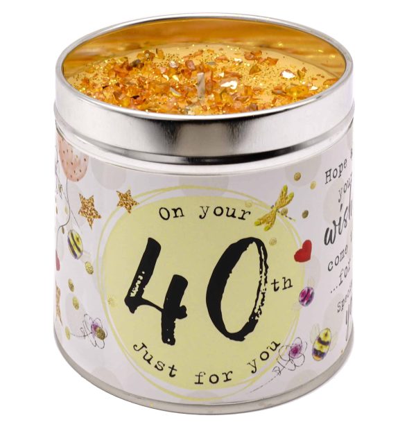 Age 40th Birthday Candle by Best Kept Secrets