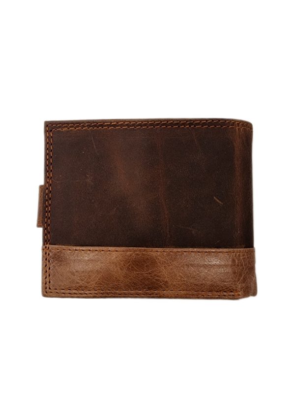 Sheep Leather Men's Wallet - Back View
