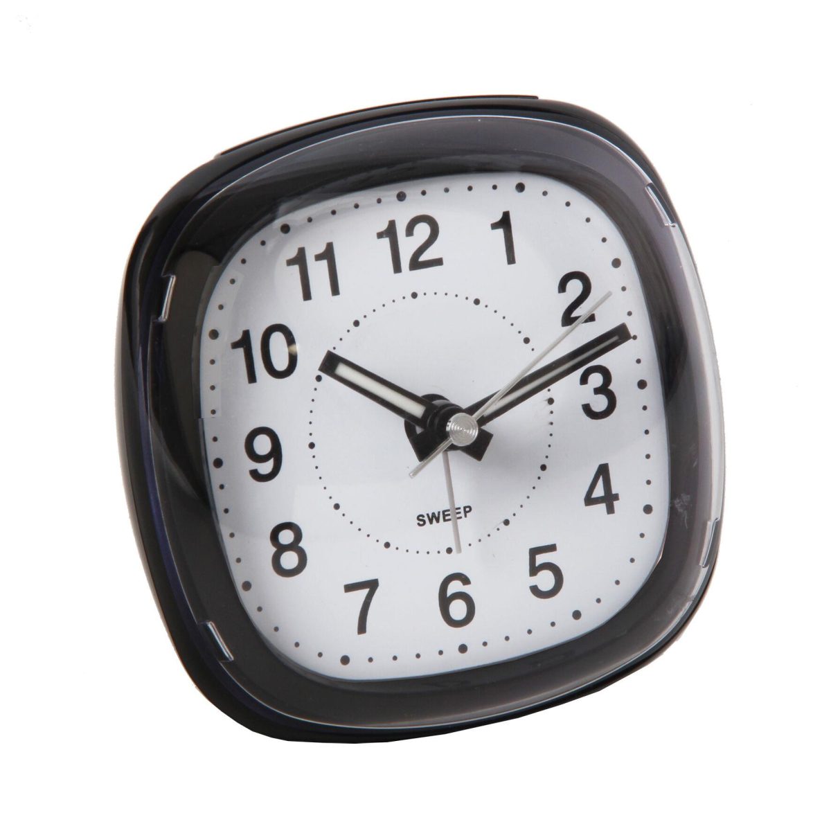 Wm Widdop Alarm Clock Dome Lens Sweep Snooze Light - Black